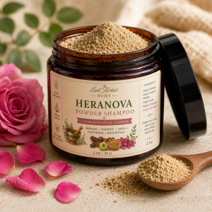 heranova organic rose powder shampoo