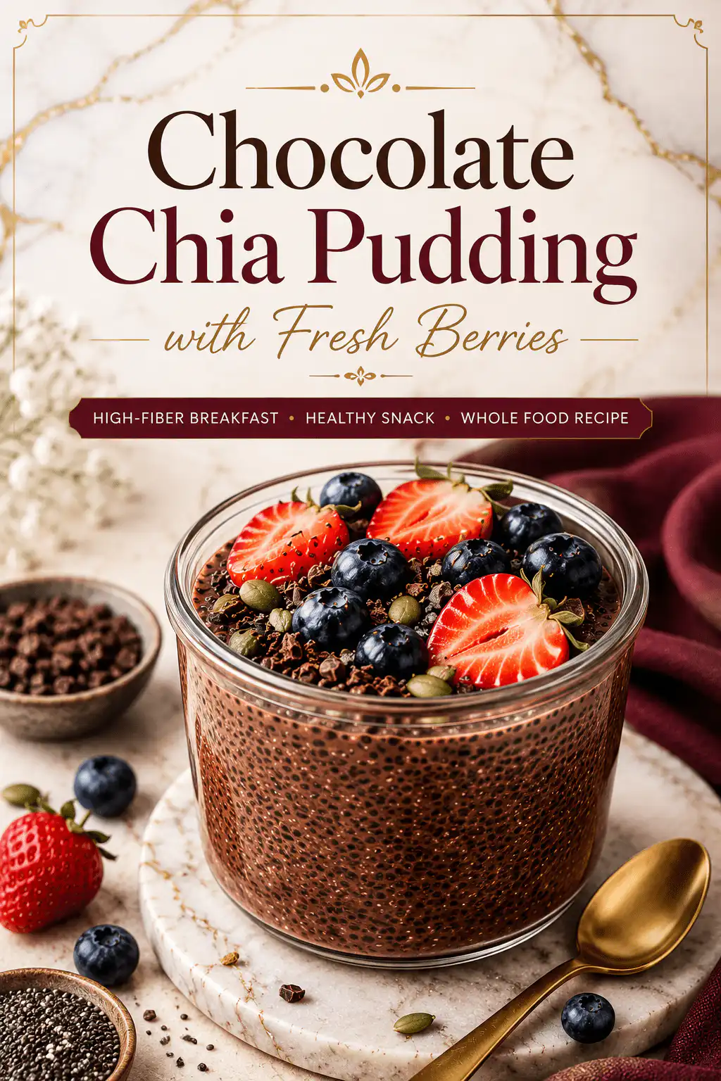 Resources chocolate chia pudding with fresh berries