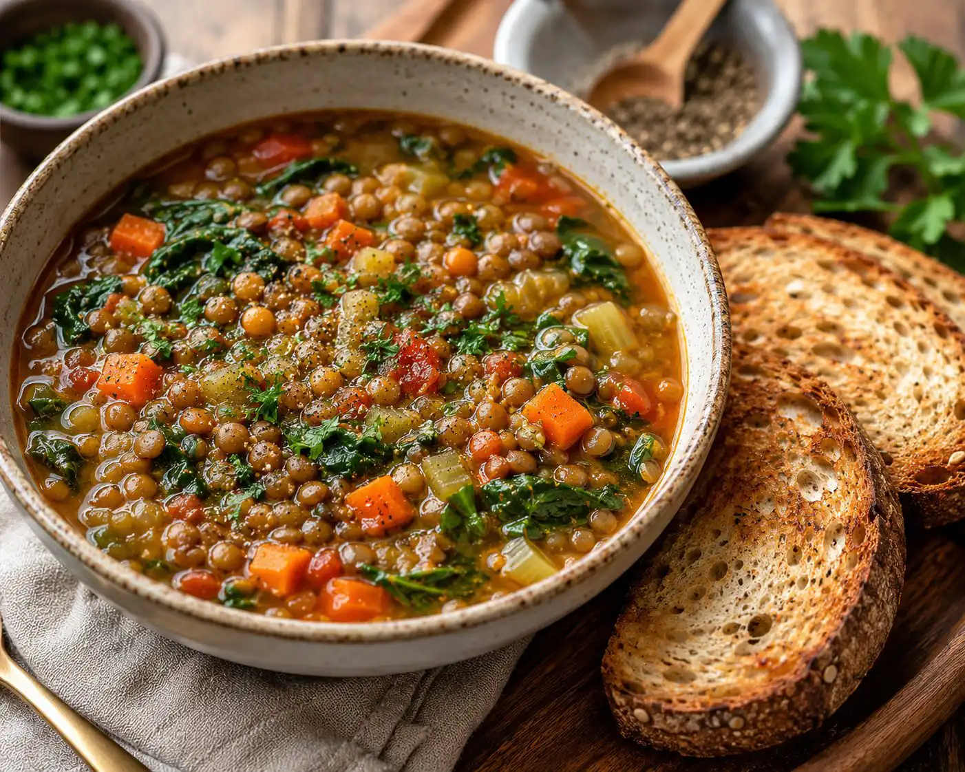 Resources sprouted lentil vegetable soup with fermented vegetables