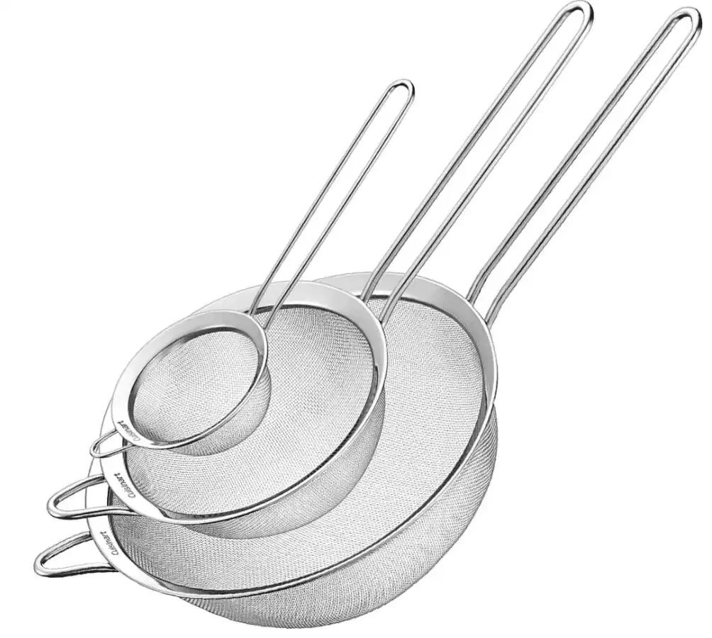 Products Fine Mesh Stainless Steel Strainer Set (3 Piece)