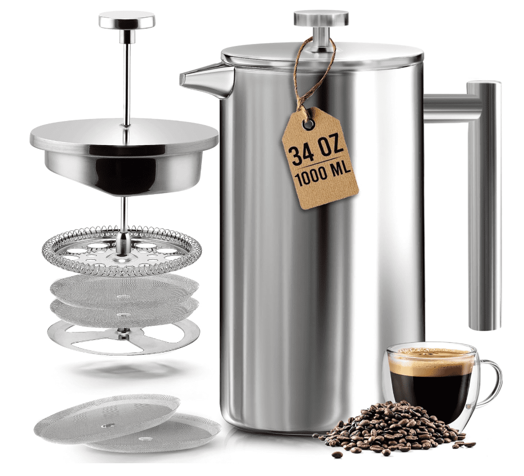 Products 34 oz Stainless Steel French Press for Herbal Infusions