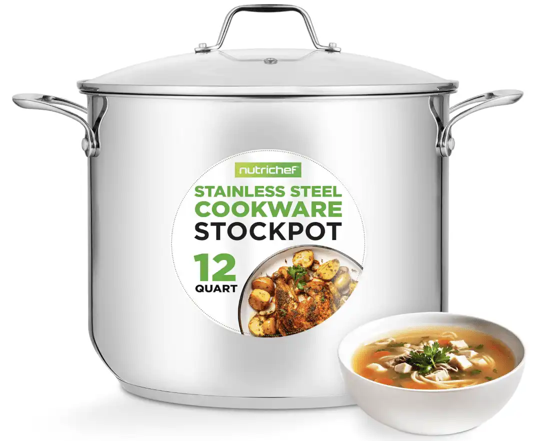 Products NutriChef Stainless Steel Stockpot (12-Quart)