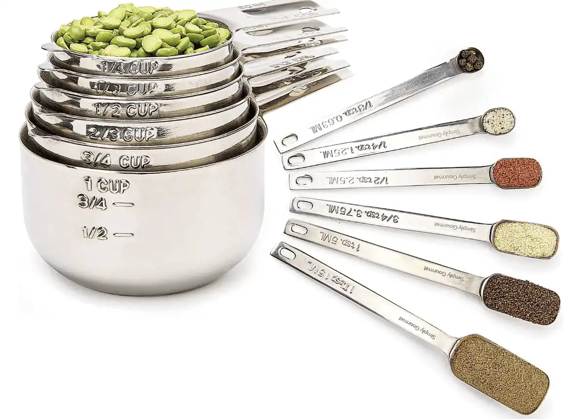 Products Stainless Steel Measuring Cups & Spoons Set