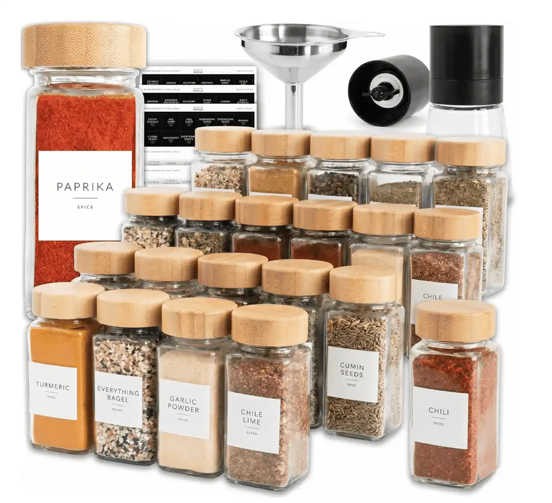 Products Glass Spice Jar Set