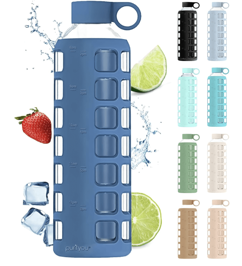 Products Purifyou Glass Water Bottle