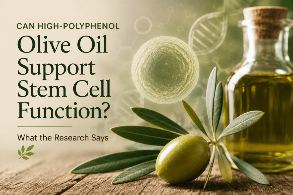 Can High-Polyphenol Olive Oil Support Stem Cell Function? What the Research Says olive oil