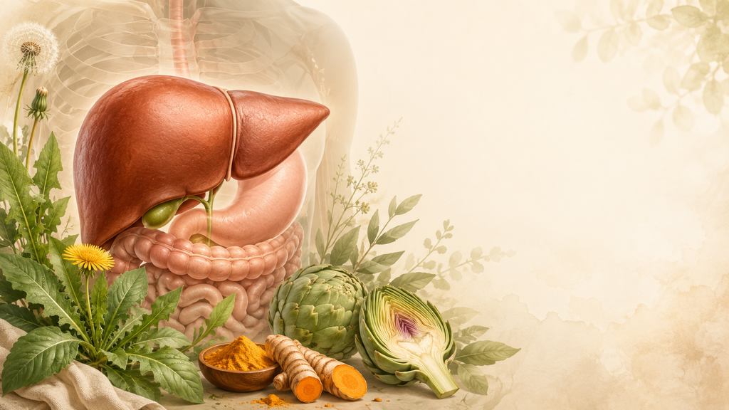 The Liver: One of the Hardest-Working Organs in the Body — And What It Needs to Thrive a wide softly lit medical health illustration sce 1